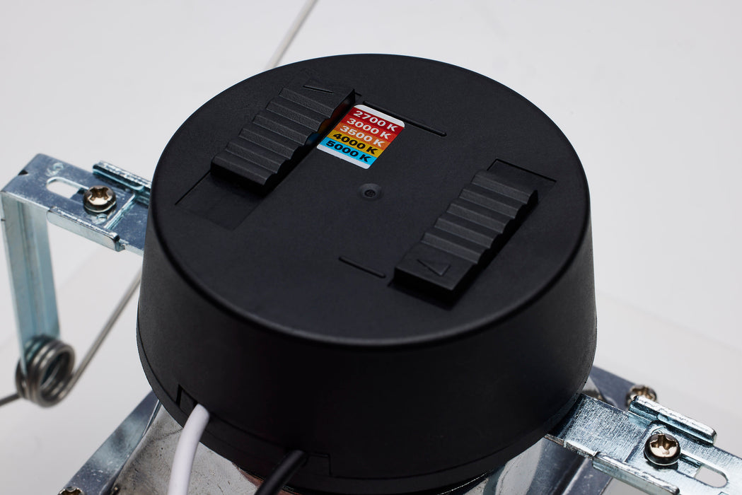 SATCO/NUVO Field Selectable LED Downlight Retrofit Deep Baffle 8W/10.5W/13.5W 2700K/3000K/3500K/4000K/5000K 5-6 Inch Square White Finish 120V (S11885)