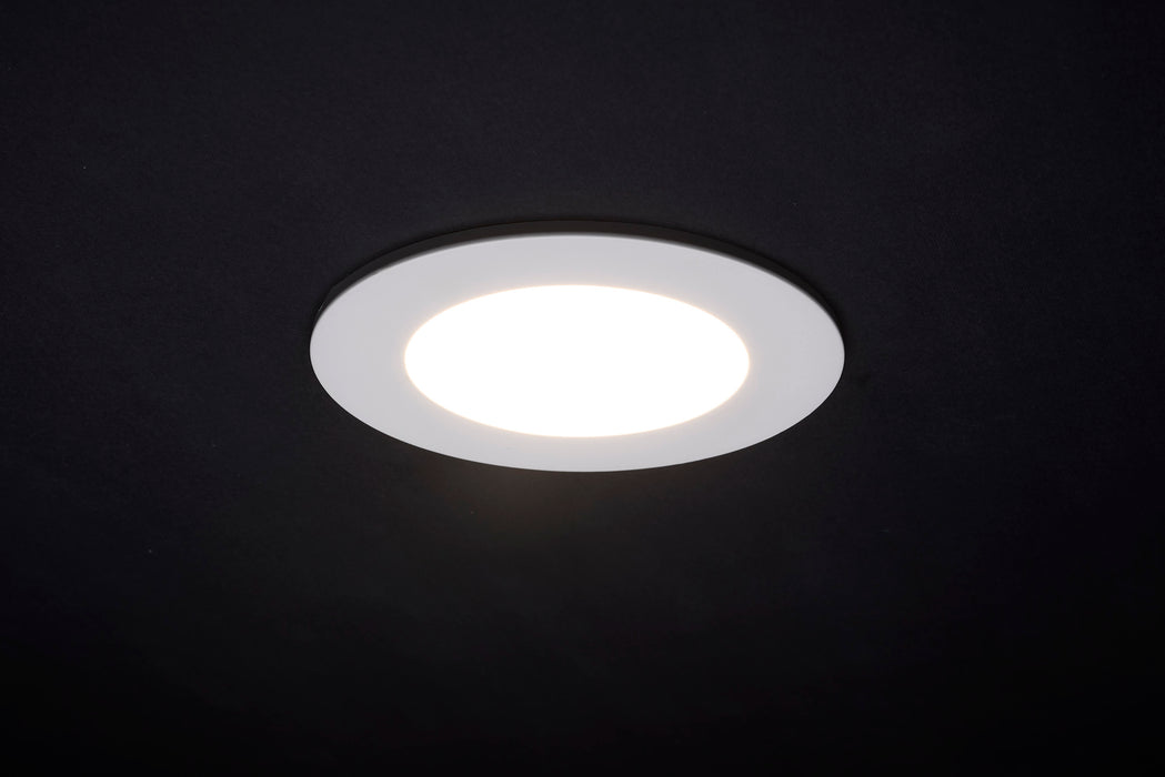 SATCO/NUVO 9W LED Direct Wire Downlight With Night Light 4 Inch Remote Driver CCT Selectable Dimmable Round White Finish (S11886)