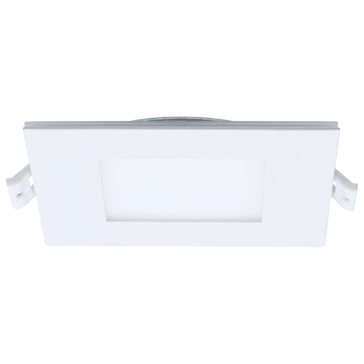 SATCO/NUVO 9W LED Direct Wire Downlight With Night Light 4 Inch Remote Driver CCT Selectable Dimmable Square White Finish (S11888)