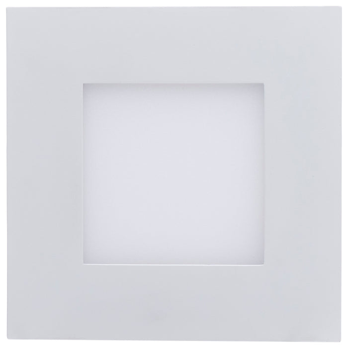 SATCO/NUVO 9W LED Direct Wire Downlight With Night Light 4 Inch Remote Driver CCT Selectable Dimmable Square White Finish (S11888)