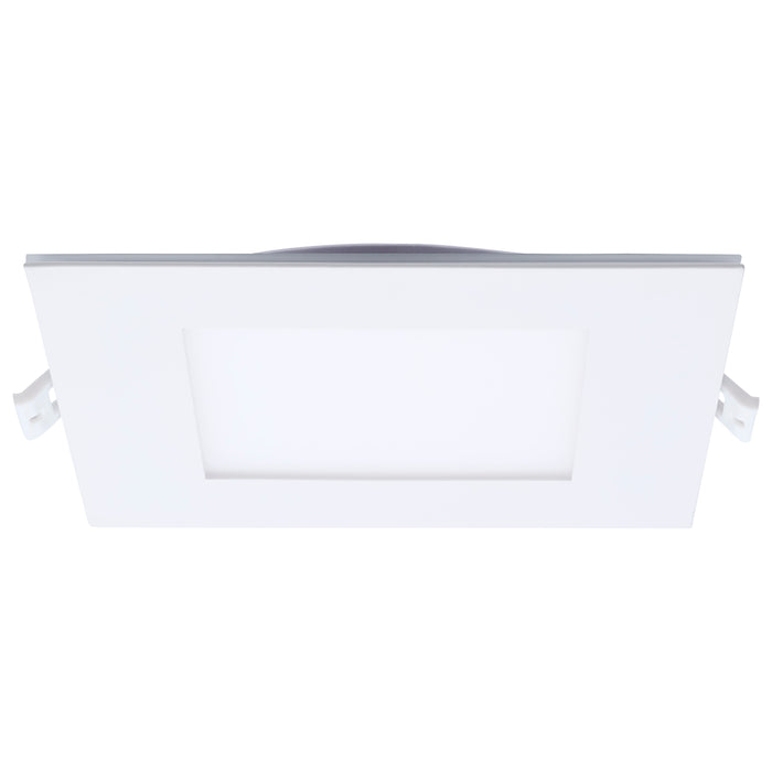 SATCO/NUVO 12W LED Direct Wire Downlight With Night Light 6 Inch Remote Driver CCT Selectable Dimmable Square White Finish (S11889)