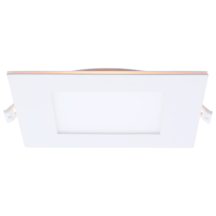 SATCO/NUVO 12W LED Direct Wire Downlight With Night Light 6 Inch Remote Driver CCT Selectable Dimmable Square White Finish (S11889)