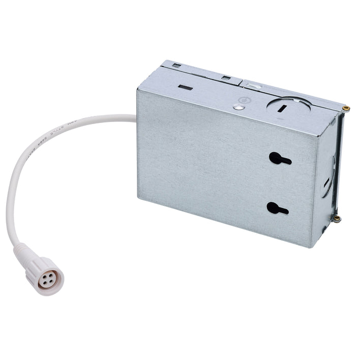 SATCO/NUVO 12W LED Direct Wire Downlight With Night Light 6 Inch Remote Driver CCT Selectable Dimmable Square White Finish (S11889)