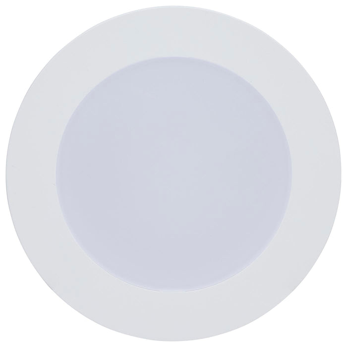 SATCO/NUVO 8W 4 Inch LED Downlight Retrofit CCT Selectable 2700K/3000K/3500K/4000K/5000K Selectable Flat Wafer Round Matte White Finish (S11890)
