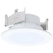 SATCO/NUVO 8W 4 Inch LED Downlight Retrofit CCT Selectable 2700K/3000K/3500K/4000K/5000K Selectable Flat Wafer Round Matte White Finish (S11890)