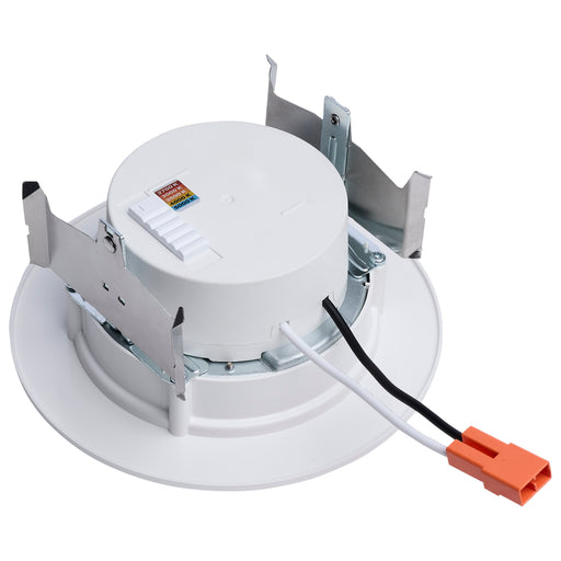 SATCO/NUVO 8W 4 Inch LED Downlight Retrofit CCT Selectable 2700K/3000K/3500K/4000K/5000K Selectable Regressed Wafer Round Matte White Finish (S11891)