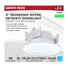 SATCO/NUVO 8W 4 Inch LED Downlight Retrofit CCT Selectable 2700K/3000K/3500K/4000K/5000K Selectable Regressed Wafer Round Matte White Finish (S11891)