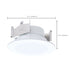 SATCO/NUVO LED Downlight Retrofit Wattage/CCT Selectable 6.5W/8W/9.3W 2700K/3000K/3500K/4000K/5000K 4 Inch Flat Wafer Round Matte White Finish (S11894)
