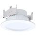 SATCO/NUVO LED Downlight Retrofit Wattage/CCT Selectable 6.5W/8W/9.3W 2700K/3000K/3500K/4000K/5000K 4 Inch Regressed Wafer Round Matte White Finish (S11895)