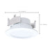 SATCO/NUVO LED Downlight Retrofit Wattage/CCT Selectable 6.5W/8W/9.3W 2700K/3000K/3500K/4000K/5000K 4 Inch Regressed Wafer Round Matte White Finish (S11895)