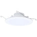 SATCO/NUVO LED Downlight Retrofit Wattage/CCT Selectable 9W/11W/13W 2700K/3000K/3500K/4000K/5000K 6 Inch Flat Wafer Round Matte White Finish (S11896)
