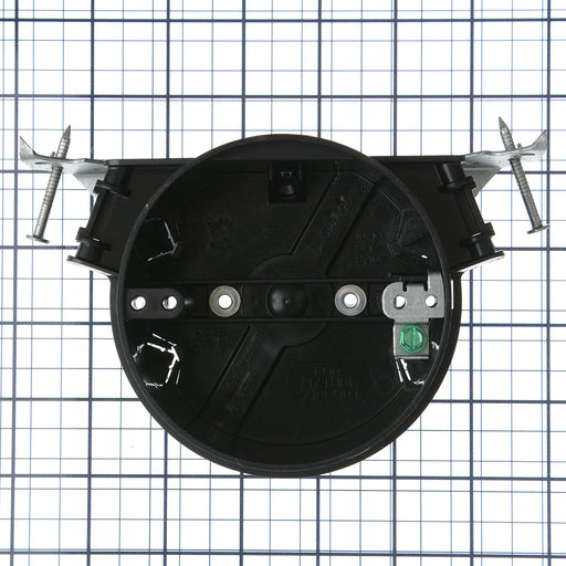 Pass And Seymour Plastic Box 4 Round Ceiling Bracket Captive Nail Black (S120JGAC)