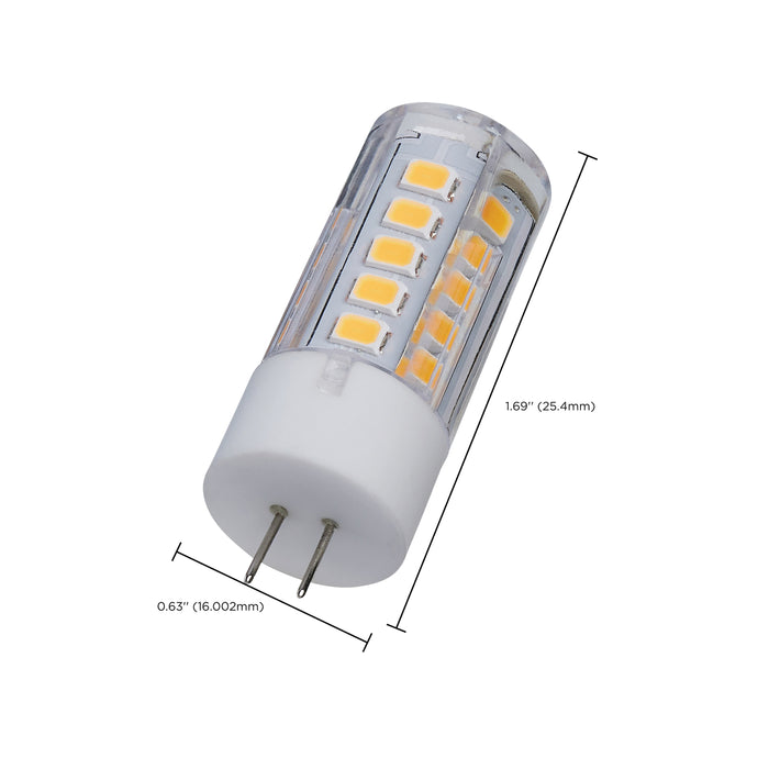 SATCO/NUVO 3W Mini LED Bipin G4 Base 3000K Clear Finish 12V (S12120)