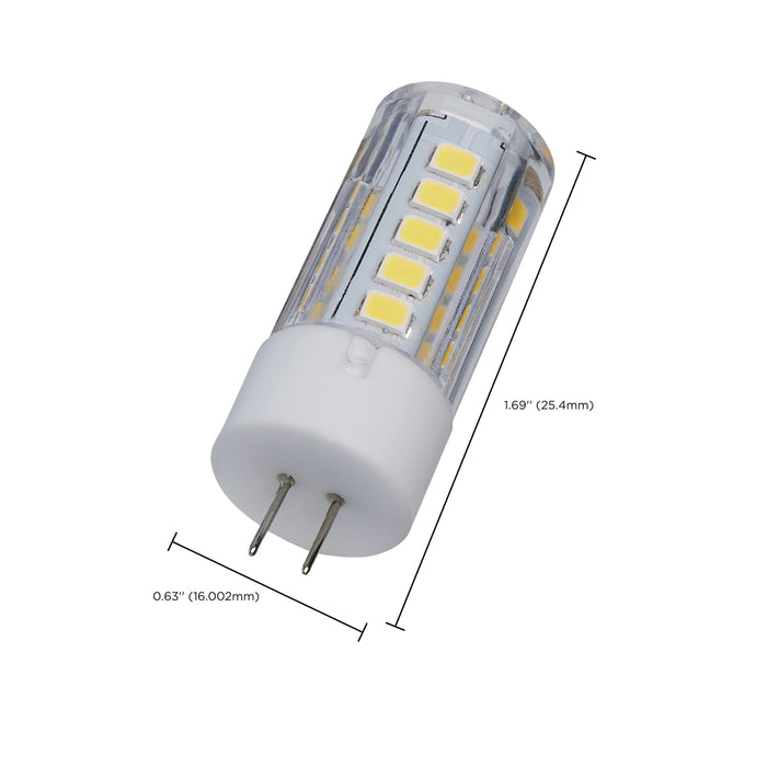 SATCO/NUVO 3W Mini LED Bipin G4 Base 5000K Clear Finish 12V (S12121)