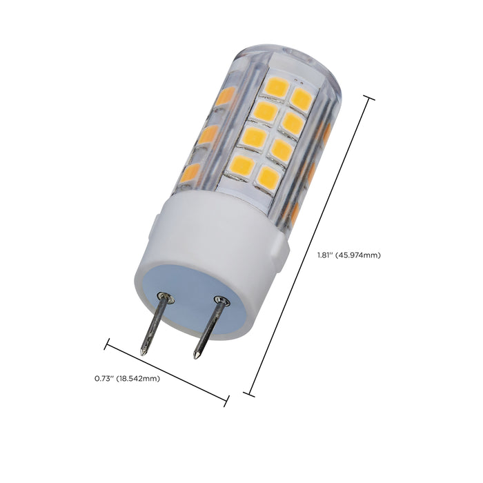 SATCO/NUVO 4.5W Mini LED Bipin G8 Base 3000K Clear Finish 120V (S12126)