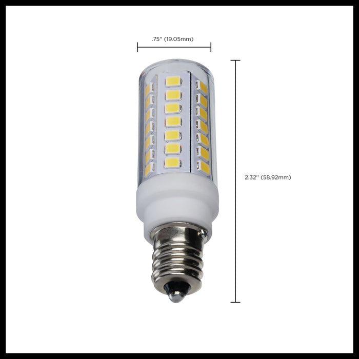 SATCO/NUVO 5W Mini LED Candelabra E12 Base 5000K Clear Finish 120V (S12135)