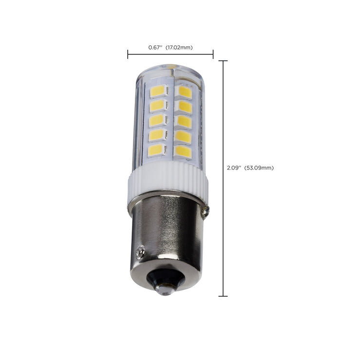 SATCO/NUVO 4.5W Mini LED Bayonet Single Contact BA15s Base 5000K Clear Finish 120V (S12139)