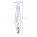 SATCO/NUVO 2W Prismatic HX11 LED 2700K Candelabra Base 120V Clear Finish 2-Card (S12140)