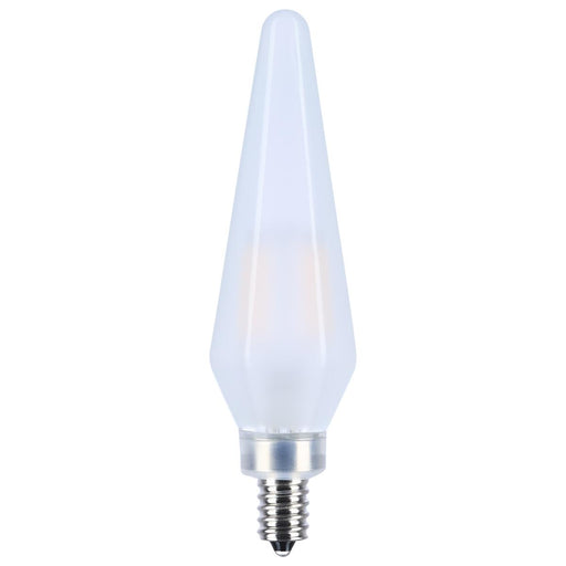 SATCO/NUVO 2W Prismatic HX11 LED 2700K Candelabra Base 120V Frost Finish 2-Card (S12141)