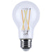 SATCO/NUVO 8W LED A19 3000K-2000K Warm Dimming Medium E26 Base 120V 90 CRI Clear Finish (S12150)