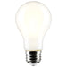 SATCO/NUVO 8W LED A19 3000K-2000K Warm Dimming Medium E26 Base 120V 90 CRI Frost Finish (S12151)