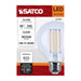 SATCO/NUVO 8W LED G25 3000K-2000K Warm Dimming Medium E26 Base 120V 90 CRI Clear Finish (S12152)
