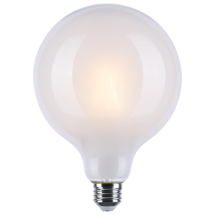 SATCO/NUVO 8W LED G40 3000K-2000K Warm Dimming Medium E26 Base 120V 90 CRI White Finish (S12156)