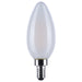 SATCO/NUVO 4.5W LED B11 3000K-2000K Warm Dimming Candelabra E12 Base 120V 90 CRI Frost Finish (S12158)