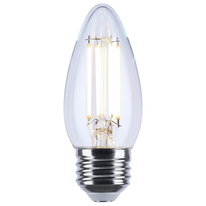 SATCO/NUVO 4.5W LED B11 3000K-2000K Warm Dimming Medium E26 Base 120V 90 CRI Clear Finish (S12159)