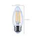 SATCO/NUVO 4.5W LED B11 3000K-2000K Warm Dimming Medium E26 Base 120V 90 CRI Clear Finish (S12159)