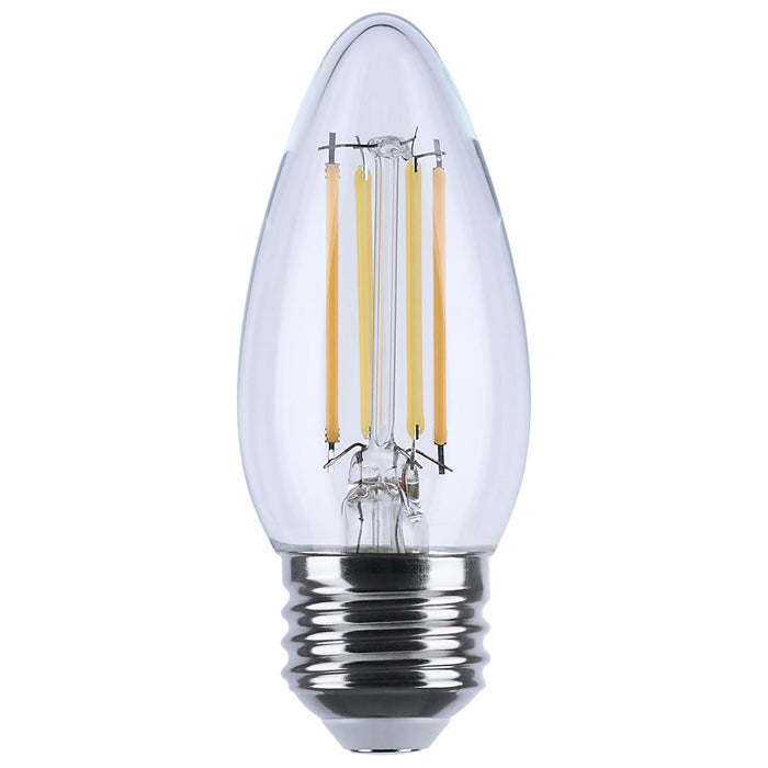 SATCO/NUVO 4.5W LED B11 3000K-2000K Warm Dimming Medium E26 Base 120V 90 CRI Clear Finish (S12159)