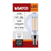 SATCO/NUVO 4.5W LED G16.5 3000K-2000K Warm Dimming Candelabra E12 Base 120V 90 CRI Clear Finish (S12161)