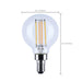 SATCO/NUVO 4.5W LED G16.5 3000K-2000K Warm Dimming Candelabra E12 Base 120V 90 CRI Clear Finish (S12161)