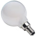 SATCO/NUVO 4.5W LED G16.5 3000K-2000K Warm Dimming Candelabra E12 Base 120V 90 CRI White Finish (S12162)