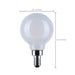 SATCO/NUVO 4.5W LED G16.5 3000K-2000K Warm Dimming Candelabra E12 Base 120V 90 CRI White Finish (S12162)