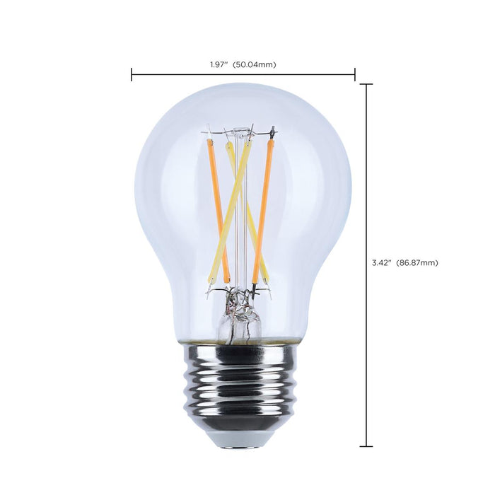SATCO/NUVO 4.5W LED A15 3000K-2000K Warm Dimming Medium E26 Base 120V 90 CRI Clear Finish (S12163)