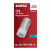 SATCO/NUVO 3W T5 LED Clear Finish Bi-Pin G4 Base 5000K 12V (S12312)