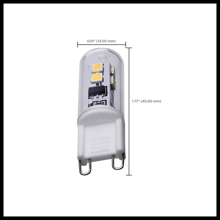 SATCO/NUVO 2W T4 LED Clear Finish G9 Base 5000K 120V (S12329)