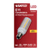SATCO/NUVO 5W T6 LED Clear Finish E11 Base 3000K 120V (S12334)