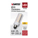 SATCO/NUVO 6.5W T6 LED Clear Finish E11 Base 3000K 120V (S12338)