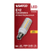 SATCO/NUVO 5W T6 LED Clear Finish E12 Base 3000K 120V (S12342)