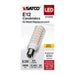SATCO/NUVO 6.5W T6 LED Clear Finish E12 Base 3000K 120V (S12346)