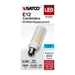 SATCO/NUVO 6.5W T6 LED Clear Finish E12 Base 5000K 120V (S12347)
