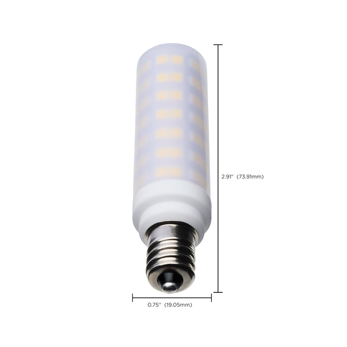 SATCO/NUVO 6.5W T6 LED Frost Finish E12 Base 5000K 120V (S12349)