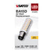 SATCO/NUVO 6.5W T6 LED Clear Finish DC Base 3000K 120V (S12354)