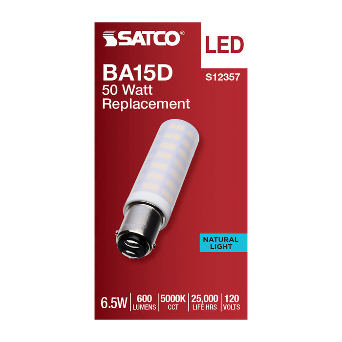 SATCO/NUVO 6.5W T6 LED Frost Finish DC Base 5000K 120V (S12357)