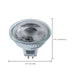 SATCO/NUVO 5.5W MR16 LED Spotlight 4000K GU5.3 Base 90 CRI 500Lm 12V (S12363)