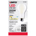 SATCO/NUVO 21W A23 LED Frost Finish Medium Base 3000K 120V (S12450)
