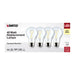 SATCO/NUVO 5W A19 LED Clear 3000K Medium Base 120V 4-Pack (S12461)