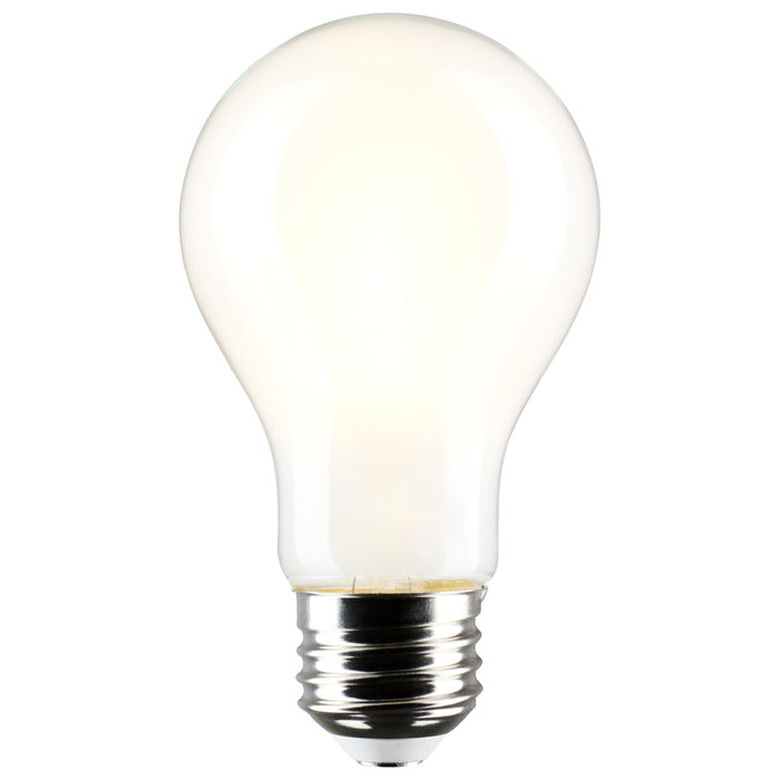 SATCO/NUVO 8W A19 LED Soft White 3000K Medium Base 120V 4-Pack (S12467)